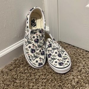 Paisley vans never worn size 9